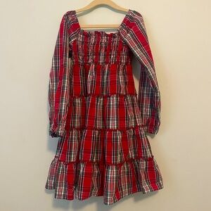 Crown and Ivy Kids Smocked Red Plaid Dress